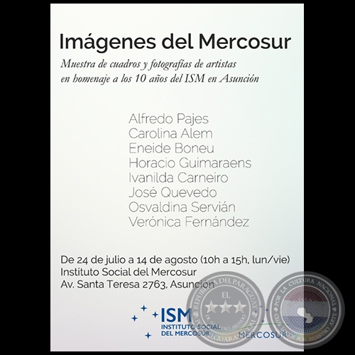IMGENES DEL MERCOSUR - De 24 de Julio a 14 de Agosto de 2019